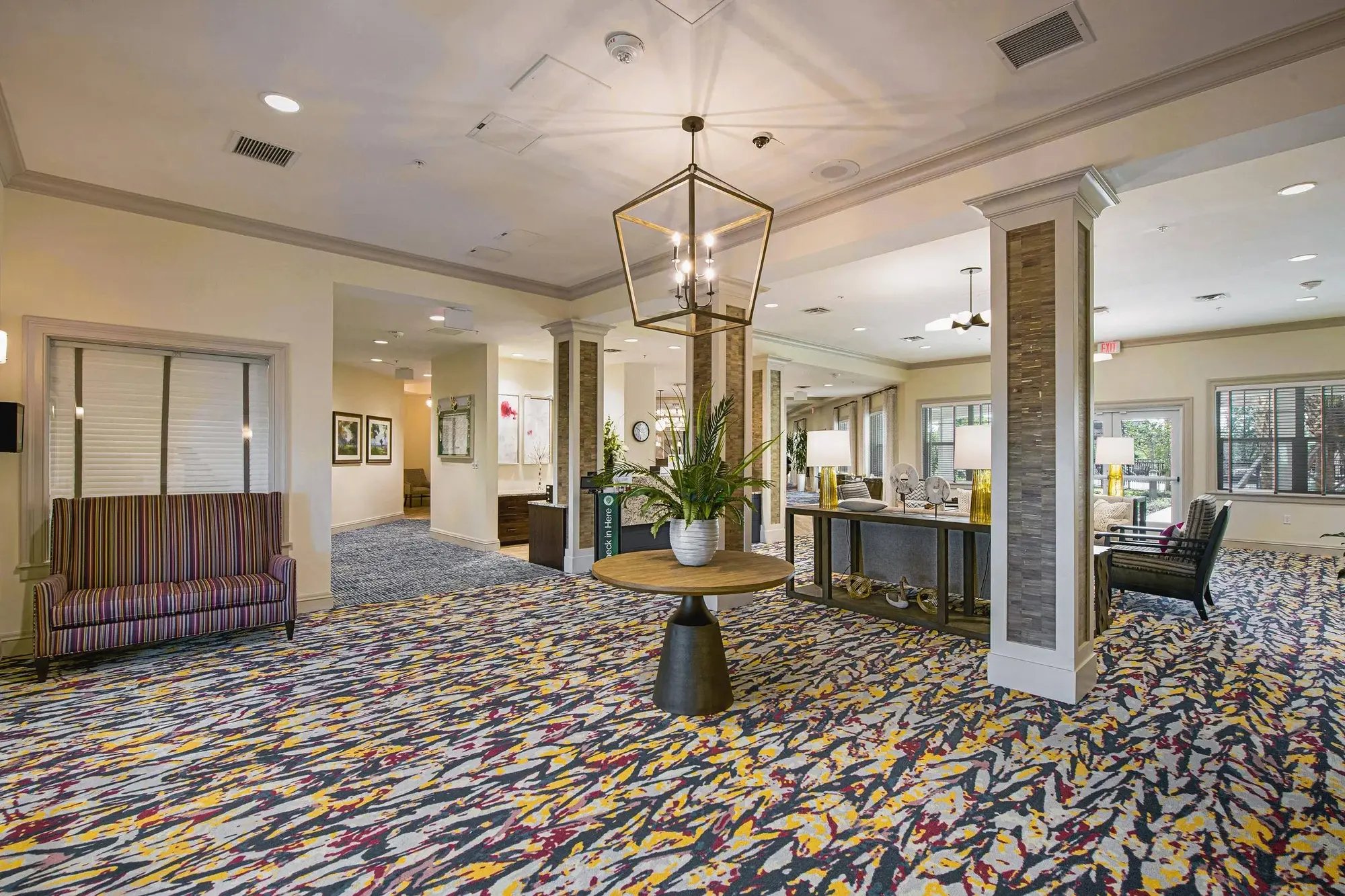 Discovery Village Trinity common area and front desk