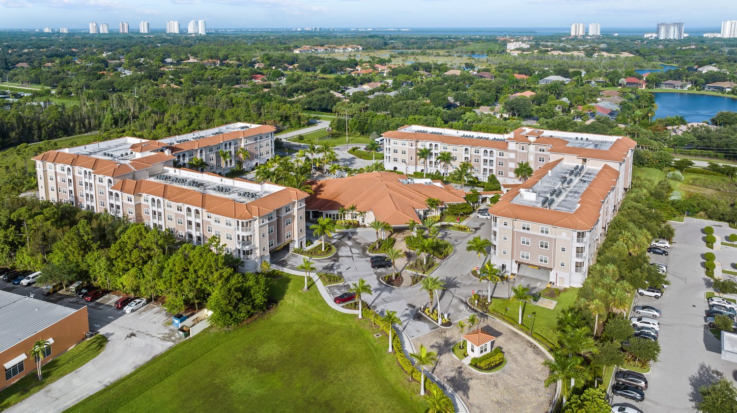 Aerial view of Diamond Oaks Village