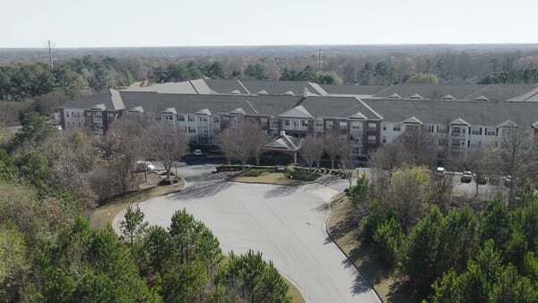 Aerial view of The Palms at Lake Spivey