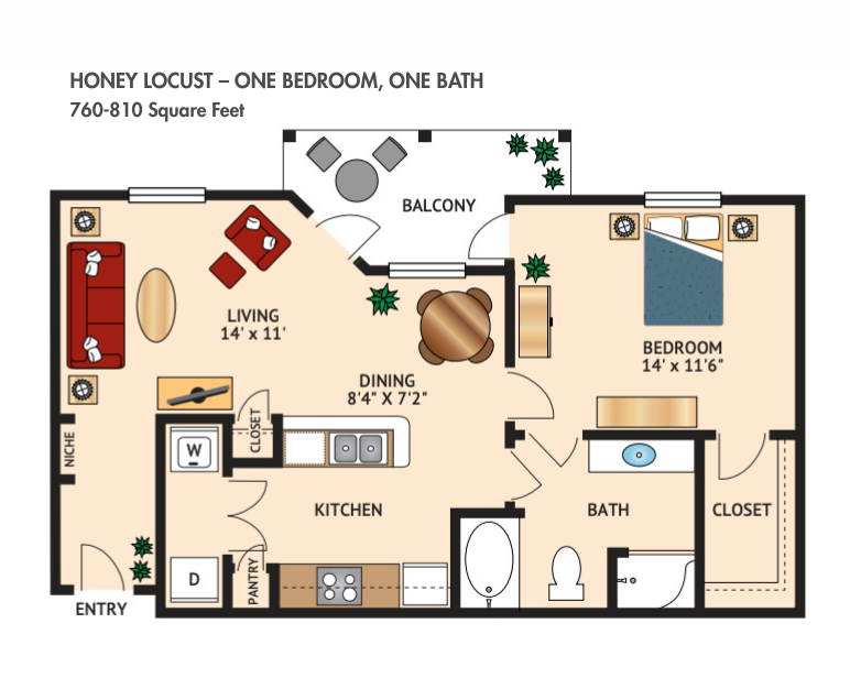 Honey Locust floor plan