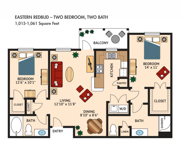 Eastern Redbud floor plan