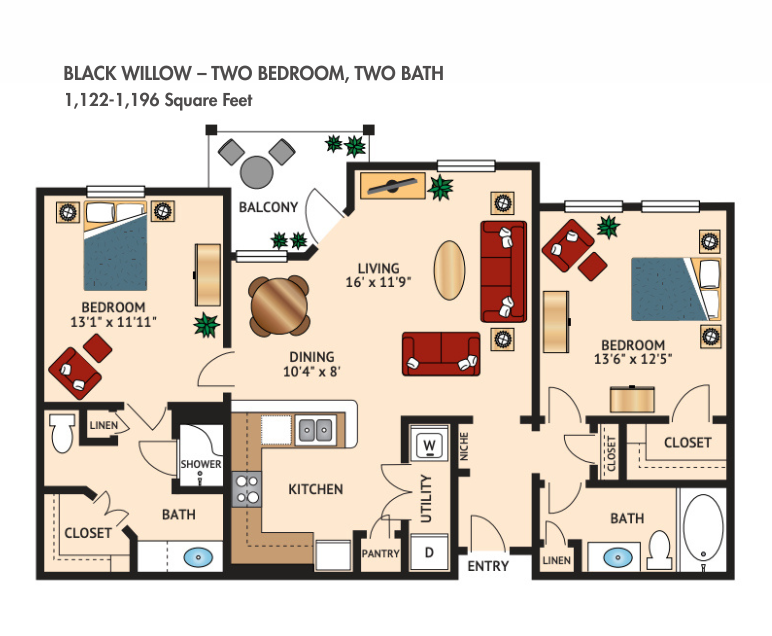 Black Willow floor plan