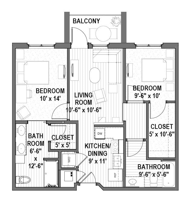 The Piedmont floor plan